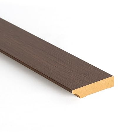 Bildershop-24 14er Set Bildershop-24 Fußleiste/Sockelleiste für Wandpaneele Dekowa in Eiche Braun 230 x 8 x 1,8 cm Holzfarben Holzoptik