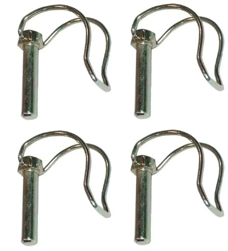 cyclingcolors 4x rohrklappsplinte Klappsplinte 8x60mm Sicherungsstift Klappstecker Galvanisch Verzinkt Rasenmäher Traktor