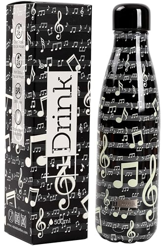 Botella isotérmica decorada 500 ml Música