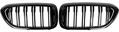 Nierengitter vorne für BM&W G30 G31 G38 5er 525I 530I 540I 550I mit M PERFORM&ANCE Schwarz Double Line Nieren Gr Frontstoßstange Nieren Grill