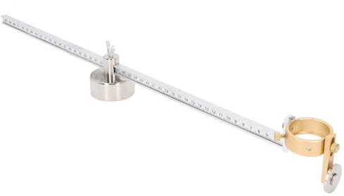 Plasmaschneider Brenner Kreisführungsrolle, Brenner Kompass Rollenführung aus Aluminiumlegierung mit Maßstabslineal, Schneidrollen Führungsrad Kompass für P80 Plasmaschneidbrenner