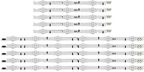 ALMVIS Retroiluminación LED Compatible con Samsung 40 TV UE40H6500 UE40H5500 UE40H6200 D4GE-400DCB-R2 UE40H5100 CY-GH040HGLV2H,CY-GH040HGLV3H UE40H6400 luz LED para televisión(2 Set)