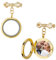 SUPERFINDINGS Foto Medaillon Anhänger Mit Schleife Blumenstrauß Messing Broschen Anstecknadeln Foto Charm Rahmen Mit Anhängern Aus Legierung Goldener Hochzeits Anstecker Blumenstrauß Anhänger