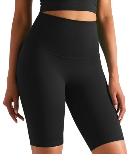 JTSONN Pantalon Corto Deporte Mujer de Cintura Alta Mallas Cortas Elásticas Leggins Short Deportivo de Yoga Pantalones Cortos Verano Mallas Ciclista para Gym Running Correr