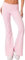 Women‘s Low Rise Fold Over Flare Leggings, Casual Workout Yoga Pants, Boot Cut Sweatpants Cute (DE/NL/SE/PL, Alphanumerisch, L, Regular, Regular, Rosa)
