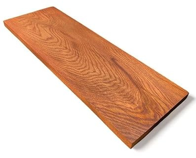 Regal aus massiver Eiche, Dicke 4cm, in Teak geölt, Wandregal, Wandbord, Ablage an der Wand, Schrankwand, Oberschrank, Hängeschrank (90x20cm)