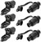 3 unidades de enchufe colgante de 3 polos, enchufe de 12 V, enchufe de 3 polos, plano de 3 polos, resistente al agua, enchufe de 3 polos, enchufe de 3 polos para coche, camión y RV
