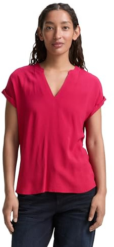 TOM TAILOR Damen 1046212 Bluse, 37989-Raspberry Red, 42