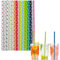 100pcs Paper Straws Biodegradable Recyclable Disposable Straws,Dot Colored Paper Drinking Straws Juice Coffee Cold Cocktail Straws for Birthday Wedding Bridal/Baby Shower Party Straw Drink Accessories