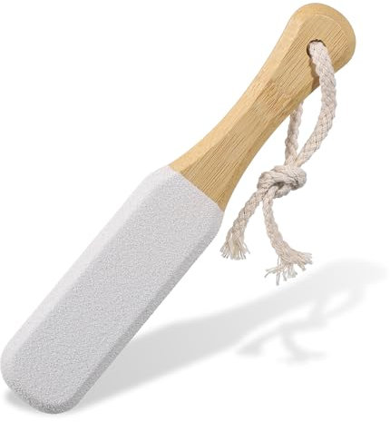 JJUNW Fußfeile für Verhärtete, Bimsstein Fußpflege, Hornhautfeile für Verhärtete Trockene Haut Fußschrubber Fersenschleifer Fußfeilen-Pediküre-Werkzeug für Schaber abgestorbener Haut(weiß)