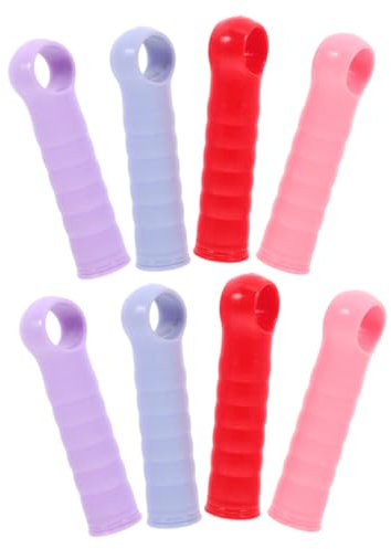 BESTYASH 8pcs Mop Handle Grip Replacement End Caps 22mm Plastic Broom and Dustpan Pole Handle Covers Enhanced Comfort for Household Cleaning