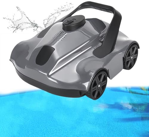 Glowdora Planification D'itinéraire Entièrement Automatique, Aspirateur Robot pour Piscine Hors Sol Et Souterraine, Équipé De Moteurs À Double Entraînement Et De Doubles Ports D'aspiration,Grey
