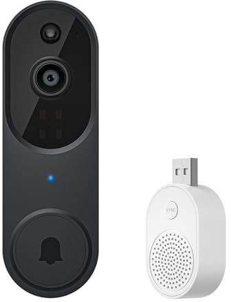 STREAMVOY E340 Video Doorbell, 2K Dual Cameras, 6500 mAh Battery, Night Vision, Two-way Audio, Cloud Storage, No Monthly Fee