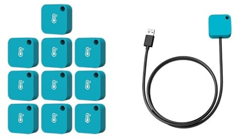 SMTYXS Capteur De Température WiFi Surveillance Bluetooth Thermomètre sans Fil Hygromètre Moniteur À Distance Application D'alerte for Réfrigérateur