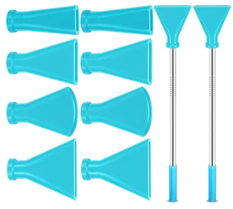 Lot de 12 buses en acier inoxydable pour soufflage artistique
