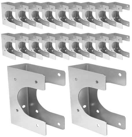 s Nägel für Pfosten, 20 Stück Clogs Galvanisierte Halterung für Stangen, multifunktionale Nägel - für Rohre, elektrische Drähte, Klempnerei, Gerüst, Gewerbebau Und