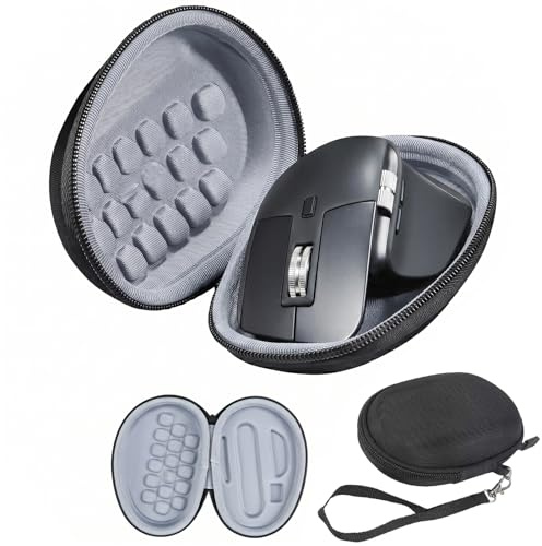 Custodia Rigida Protettiva per Mouse Logitech MX Master 3S/3/2S, Borsa EVA Portatile con Cinturino, Astuccio da Viaggio
