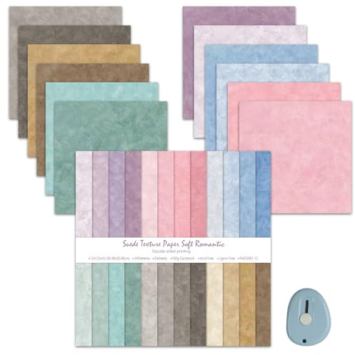 buntes Scrapbook-Papier, 24 Blatt doppelseitiges Scrapbooking-Papier mit Muster, Bastelpapier Dekorpapier für DIY-Fotoalben, Bastelarbeiten, Origami-Hintergrund, Dekoration, 24 Designs