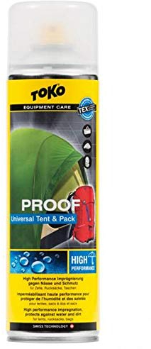 Toko Tent + Pack Proof - Imprägnierung für Zelte, Rucksäcke und Taschen - Wasserabweisend und Schmutzabweisend - 500ml