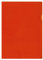 Kangaro K34001 Lot de 10 porte-documents A4 en polypropylène 120 microns Transparent Grainé Orange 31 x 21,6 x 0,4