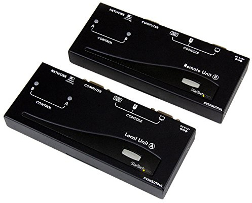 StarTech USB VGA KVM Console Extender Over Cat5/Cat6 UTP (SV565UTPUL) | Extends keyboard video mouse over Ethernet UTP cabling, IT grade, Long Range 1000, Multiple servers, Up to 1920x1200 WUXGA