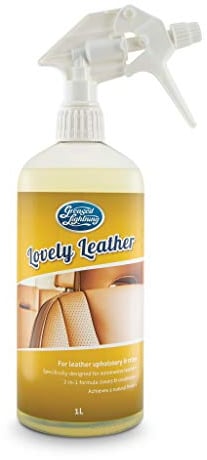 Greased Lightning Lovely Leather Upholstery & Trim Cleaner - 2-in-1 Conditioning Formula, Removes Dust, Grime and Stains, Safe for Sensitive Leather, Deep Conditioning Long-lasting Effect - 1 Litre