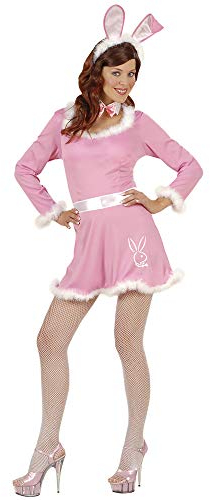 PINK BUNNY (dress, belt, collar with bow tie, ears) - (M)