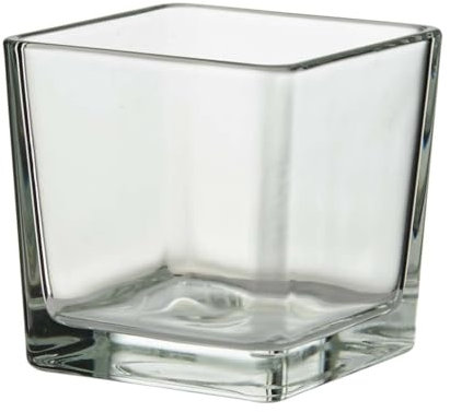 Bellaflor 1 Stück Glaswürfel KLAR 8 cm Würfel aus Glas