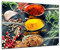 Bilderdepot24 Glasbild - Kräuter und Gewürze - 80x60 cm - Deko Glas - Wandbild aus Glas - Bild auf Glas - moderne Bilderdepot24 Glasbilder - Glasfoto - Echtglas