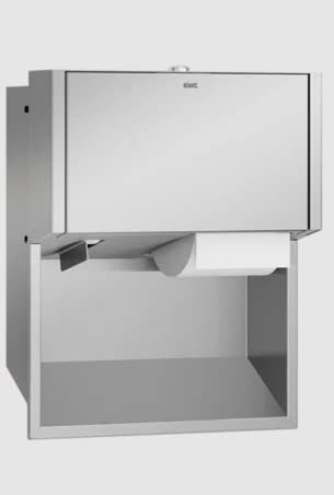 KWC Unterputz WC-Rollenhalter EXOS. für 2 Rollen in 3 verschiedenen Varianten erhältlich, Variante:Front Edelstahl seidenmatt