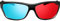 Universal Black Frame Red Blue Cyan Anaglyph 3D Glasses 0.2mm for Movie Game DVD Cost-Effective and Good Quality