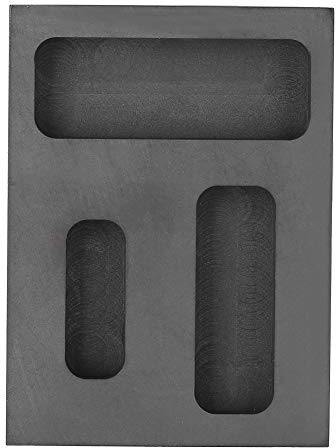Graphit Gussform Metall, Barren Form zum Schmelzen von Gold Silber Aluminium, Graphittiegel für Raffinieren und Gießen