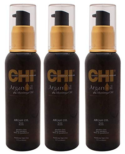 CHI Arganöl Plus Moringa-Öl für Unisex – 85 ml Ölnebel – 3 Stück