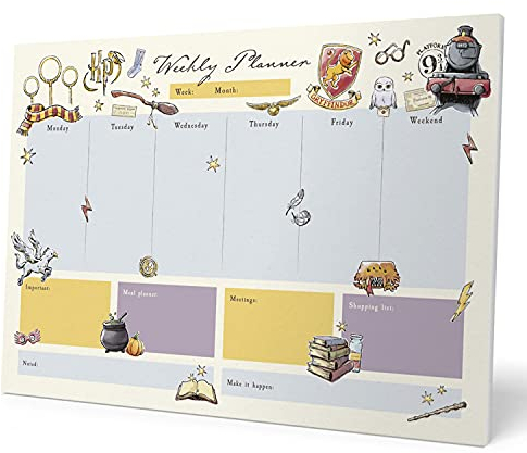 Grupo Erik Wochenplaner - Terminplaner Harry Potter - A3 ohne festes Datum - Offizielles Lizenzprodukt