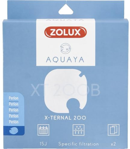 Zolux - Filtre pour Pompe x-ternal 200, Filtre XT 200 B perlon x 2. pour Aquarium. - ZO-330241
