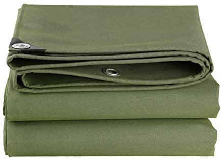 LWPCP Polyester Tarpaulin Sheet, Heavy-Duty Waterproof Tarps with Eyelets, for Covering Garden Furniture, Camping Roof Cover Swimming Pool, Car,8X15M