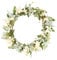 Julhold Türkranz Wandkranz Kunstblumendeko Verschiedene Sorten Europäische Blüten-Köpfe Tee Blumenkranz für Hochzeit Party Garten Wanddekoration (A-1)