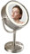 DOWRY Miroir de Table Haute Qualité Miroir Maquillage Lumineux Miroir LED Maquillage avec Grossissement 7X - 3 Couleurs de Lumière Réglables - 360° Pivotant - Miroir Grossissant sur Pied,21.5CM