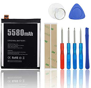 SwarKing Batteria di ricambio compatibile con DOOGEE S60 / S60 Lite BAT17S605580 con kit di attrezzi
