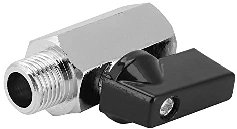 Wasserkühlungsventil,Wasserkühlungszubehör,G1/4 Innengewindeventile Wasserkugelhahn mit Griffdesign für Computer-Wasserkühlsystem