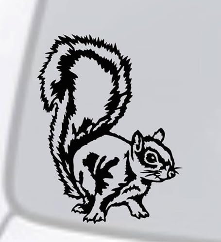 myrockshirt süßes Eichhörnchen Aufkleber Sticker Wandtattoo in 15cm, 20cm,30cm o.40 cm
