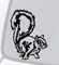 myrockshirt süßes Eichhörnchen Aufkleber Sticker Wandtattoo in 15cm, 20cm,30cm o.40 cm