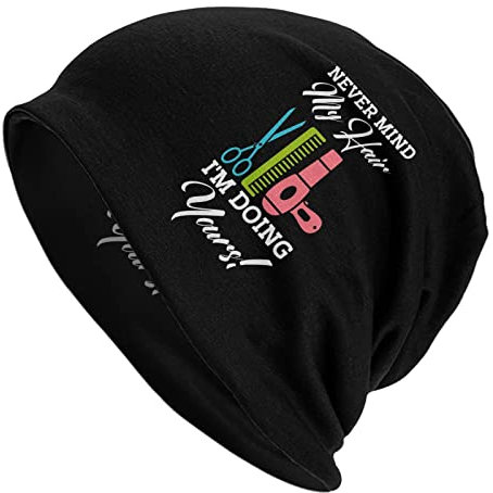 Strickmütze Never Mind My Hair I'm Doing Yours Strickmütze Unisex Winter Warm Strickmütze, #804, One size