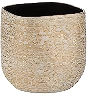 J-Line Cache Pot Audrey Ceramique Champagne Large
