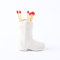 Cowboystiefel Streichholzhalter, Streichholzhalter Cowboystiefel Keramik Streichholzhalter Cowboy Streichholzhalter Streichholz Keramik Streichholz Aufbewahrung, für Badezimmer Küche Dekor, Weiß