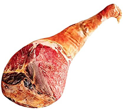ORFOFE Schinkenkissen Brot Essen Dekorative Dekokissen Für Die Couch Dekokissen Fürs Bett Lustiges Schinkenplüschtier Bett Großes Schinkenkissen