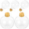 Lot de 10 bouteilles de boules de Noël réutilisables - En verre transparent - Bouteilles vides pour boissons - Boules de Noël rechargeables - En forme de poire - Ménage - Boîte cadeau pour animal de