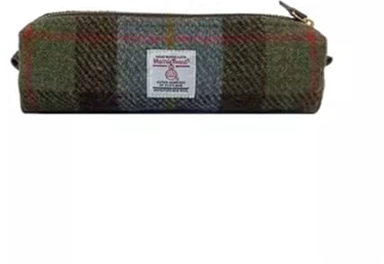 TAILORMAP Harris Tweed Federmäppchen Tasche Große Kapazität Federmäppchen mit Reißverschluss für Damen und Herren (Amazon River)