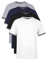 COMEOR T Shirt Herren Kurzarm Elegant Baumwolle Sport Männer Rundhals 2-3-4 Pack, Stylischer Streifen am Ärmel,4 Farben