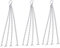 FS-PINGXIANG 3pcs Hanging Basket Chains - 17 (36cm) Hooks Flower Pot Chain Replacement Plant Hangers 4 Strand Easy Fill Spare for Bird Feeders, Planters and Lanterns, Silver